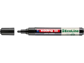 Paintmarker edding 50 EcoLine op waterbasis 2-3mm zwart - 2