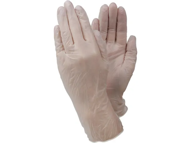 Tegera 819A PVC wegwerphandschoenen, doorschijnend, maat 9