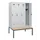locker met bank,HxBxD 1950x1200x815mm,4vak,vak B 300mm,draaigrendel