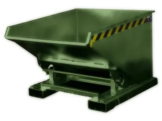 Kiepbak Hxbxd 835x770x1260mm 0.30m³ Afrolmechaniek Gelakt Ral6011 - 1