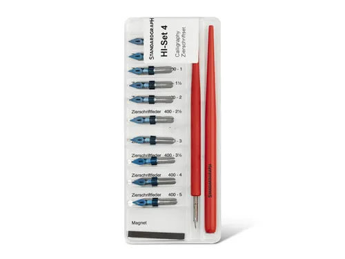 Tekenset 4 Standardgraph sierschrift incl 2 penhouders