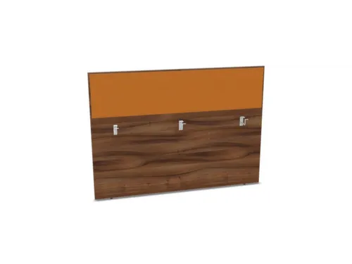 baliepaneel bureau aanbouw achter NP-tiepolo nut BN3005-geel 1600mm