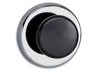 Magneet met knop MAUL Ø65mm trekkracht 12kg chroom/zwart - 1