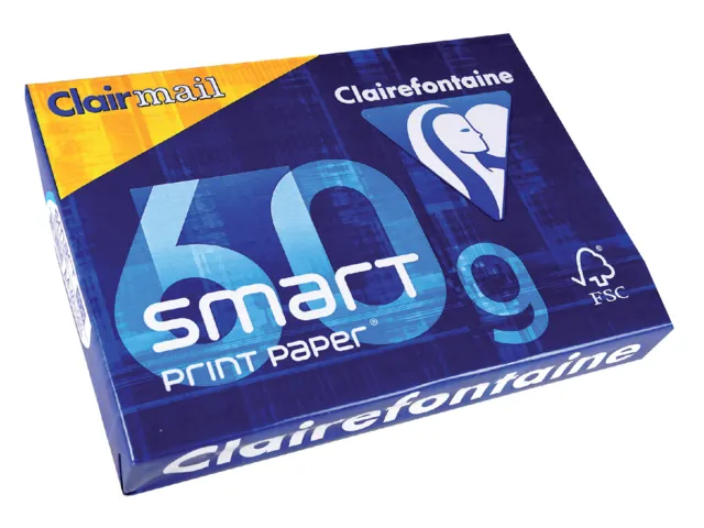 Kopieerpapier Clairmail A4 60 Gram Wit Halve Pallet