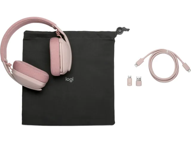 Casque sans fil Logitech Zone Vibe Bluetooth rose