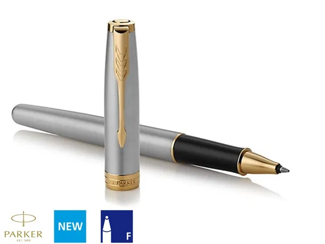 Rollerpen Parker Sonnet Stainless Steel GT Finish Fijn