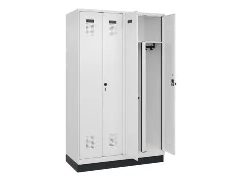 PBM-locker,HxBxD 1950x1200x500mm,4vak,vak B 300mm,draaigrendel