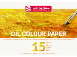 Olieverfpapier Talens Art Creation 15 witte vellen 300gr A4 geel