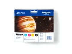 Brother LC-1240 Inktcartridge Zwart + 3 Kleuren Voordeelset