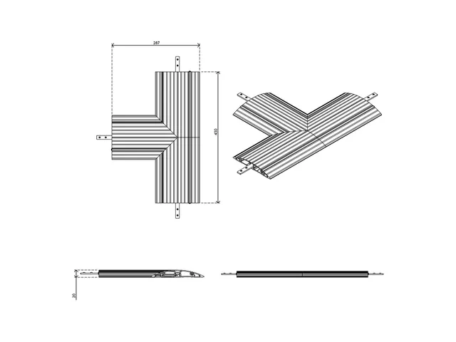 Addit kabelbeschermer T-verbinding 462