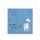 Glas Magneetbord Sigel Artverum Blue Structure mat 48x48cm