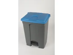 pedaalemmer,1x70l,HxBxD 673x495x412mm,romp PP grijs,deksel PP blauw