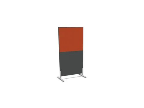 scheidingswand,HxB 1545x800mm,MS-donkergrijs,BN3012-oranje