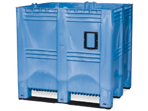 Mega-Stapelcontainer Pe 1250x1300x1150mm 1400 liter Gesloten Blauw