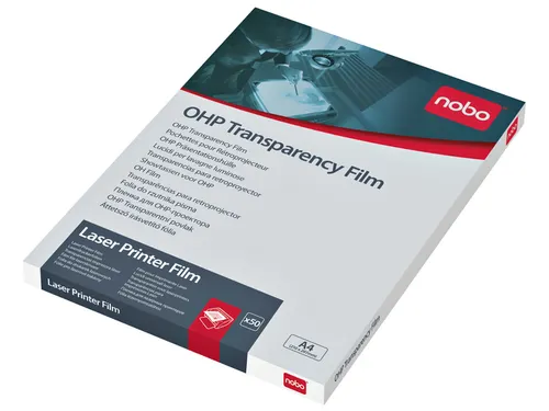 Overheadprojector transparanten Nobo voor laserprinters 50 stuks