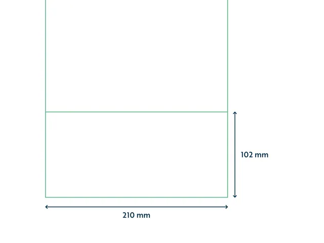 Retourlabel DHL label A4 210x102mm 100 Vel