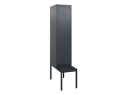 locker met bank,HxBxD 1950x400x815mm,1vak,vak B 400mm,cil.-slot