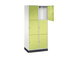 grootvolume-lockersysteem,HxBxD 1950x820x500mm,2x3vakken,cil.-slot