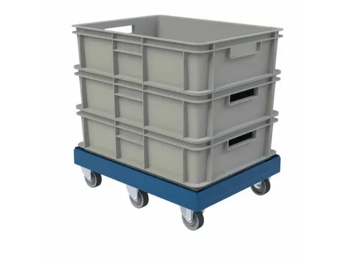 dolly,draagverm. 500kg,laadvl. LxB 814x612mm,platform doorbroken