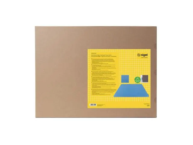 Sous-main de bureau EYE STYLE gris clair/bleu 600x450x7mm