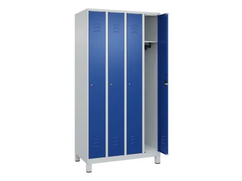 locker,HxBxD 1950x1000x500mm,4vak,vak B 250mm,cil.-slot,voeten