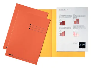 Inlegmap A4 Esselte Karton Oranje - 1
