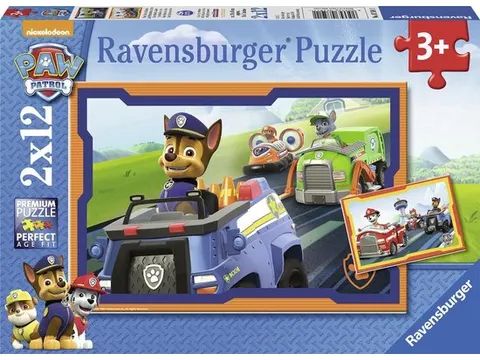 Puzzel Paw Patrol in actie 2x12 stukjes