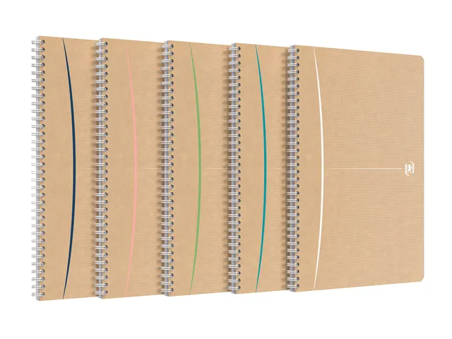 Spiraalblok Oxford Touareg A4 90vel lijn assorti