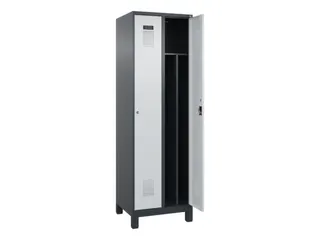 locker voor scheiding van kleding,HxBxD 1950x600x500mm,2vak - 1