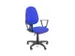 Bureaustoel EN1335 Linea Tiger 01 blauw/blauw met armleuning