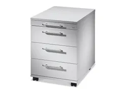 mobiel ladeblok,HxBxD 590x428x580mm,4lade(n),cil.-slot,romp RAL7035