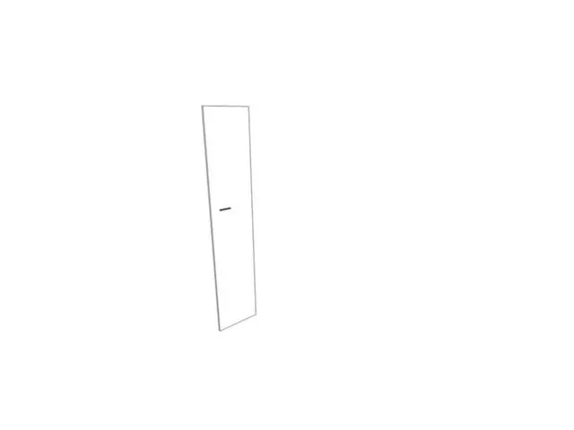 Vleugeldeur V. Scheidingswand Aanslag Rechts 5OH 2110x430mm olm