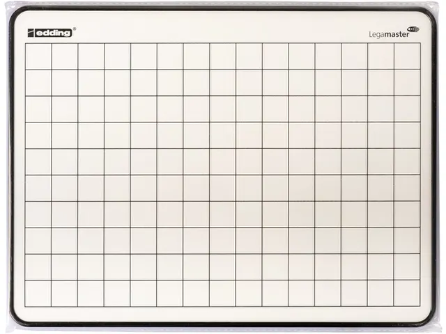 Wisbord Legamaster gelakt staal geruit + blanco
