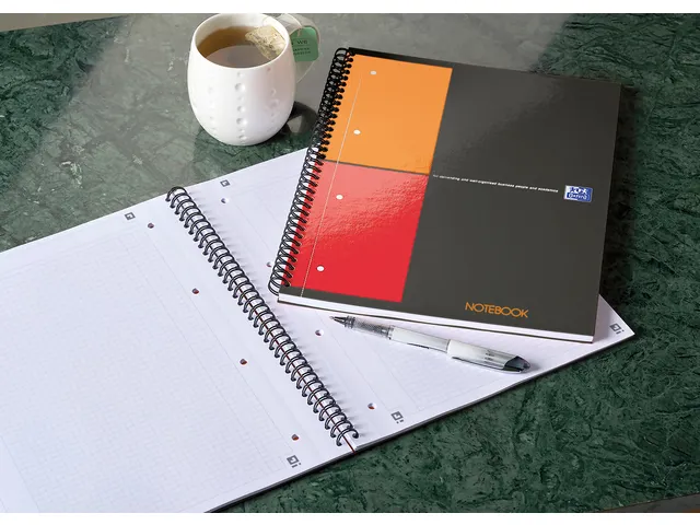 Spiraalblok Oxford International Notebook A4+ ruit 5mm