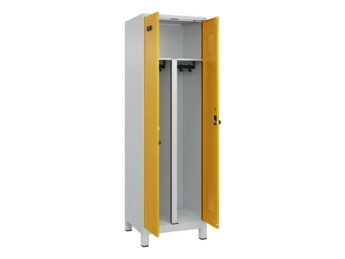 PBM-locker,HxBxD 1950x600x500mm,2vak,vak B 300mm,draaigrendel