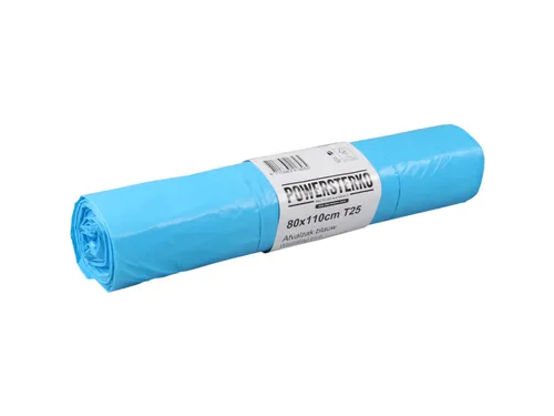 Afvalzak 80x110cm Blauw T25 Doos 15x20 Stuks