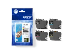 Brother LC-421 Inktcartridge Multipack Zwart + 3 Kleuren