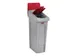 Couvercle Rubbermaid pour Station de recyclage Slim Jim fermé rouge
