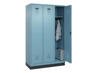 locker,HxBxD 1950x1200x500mm,3vak,vak B 400mm,cil.-slot,sokkel - 1