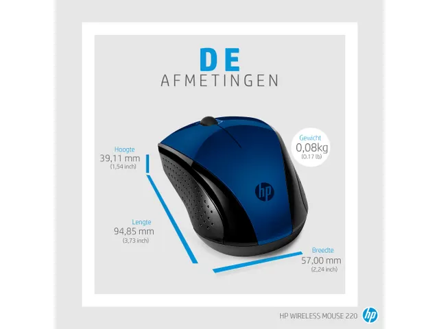 Draadloze Muis 220 (Lumiereblauw)