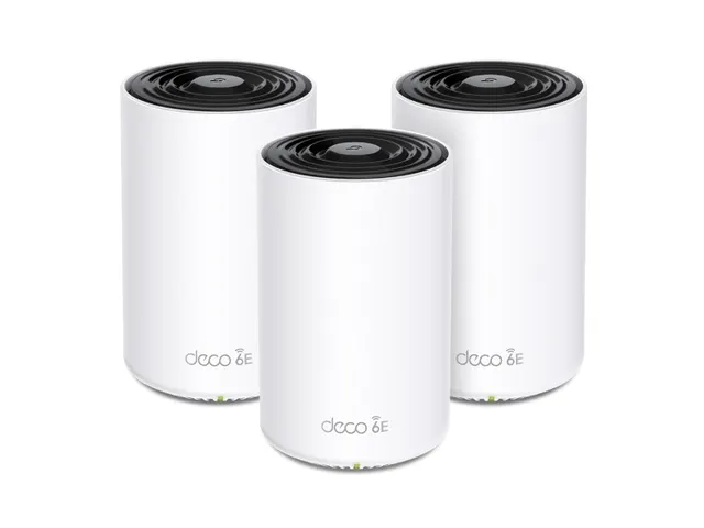 TP-Link Deco XE75, Blanc, Interne, 670 m², Tri-bande (2,4 GHz / 5 GHz