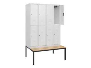 Dubbeldekse dekenkist,HxBxD 1950x1200x815mm,4x2vak.,vak B 300mm - 2