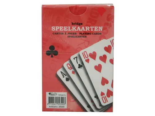 Speelkaarten premium rood