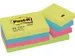 Post-it Zelfklevend Notitieblok, 38x51mm, Energetic Kleuren assorti