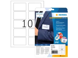 HERMA 4412 Naambadge textieletiketten A4 80x50mm Wit 250 stuks