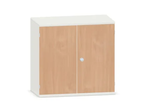 kantoorkast,HxBxD 770x800x430mm,decor romp wit,decor front beuken