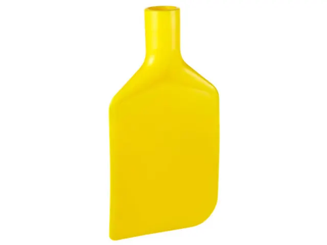 Hygiene flexibel spatelblad Geel met steelaansluiting 220mm