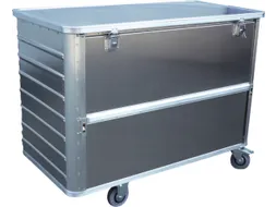 Bakwagens Van Aluminium Met Deksel 250kg 985x1280x675mm 650l