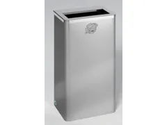 RVS afvalbakken,40l,HxBxD 600x310x220mm,wand/staander,romp RVS