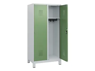schoollocker,HxBxD 1630x800x500mm,2vak,vak B 400mm,cil.-slot,voeten - 1